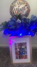 Light up photo vase