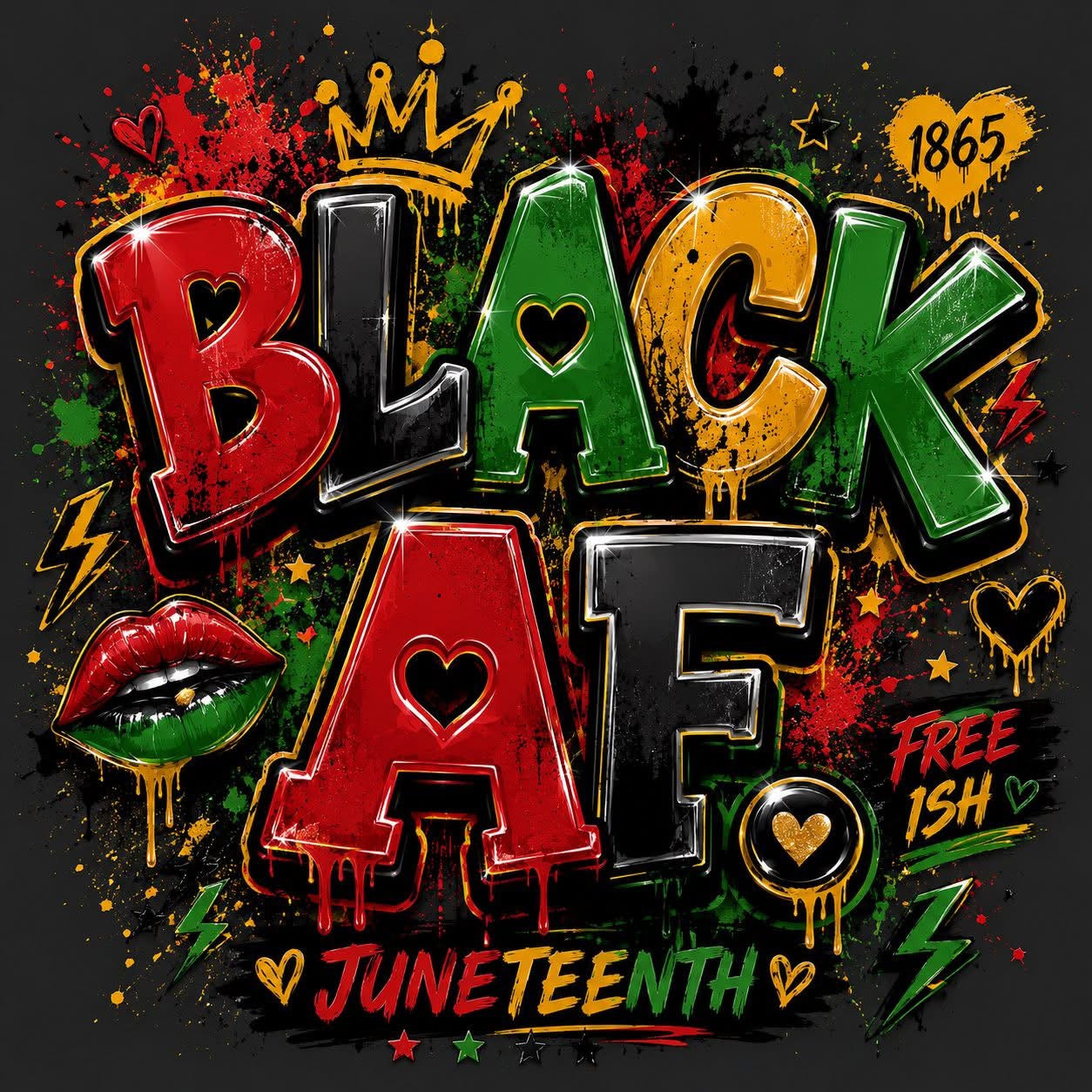 Juneteenth DTF print
